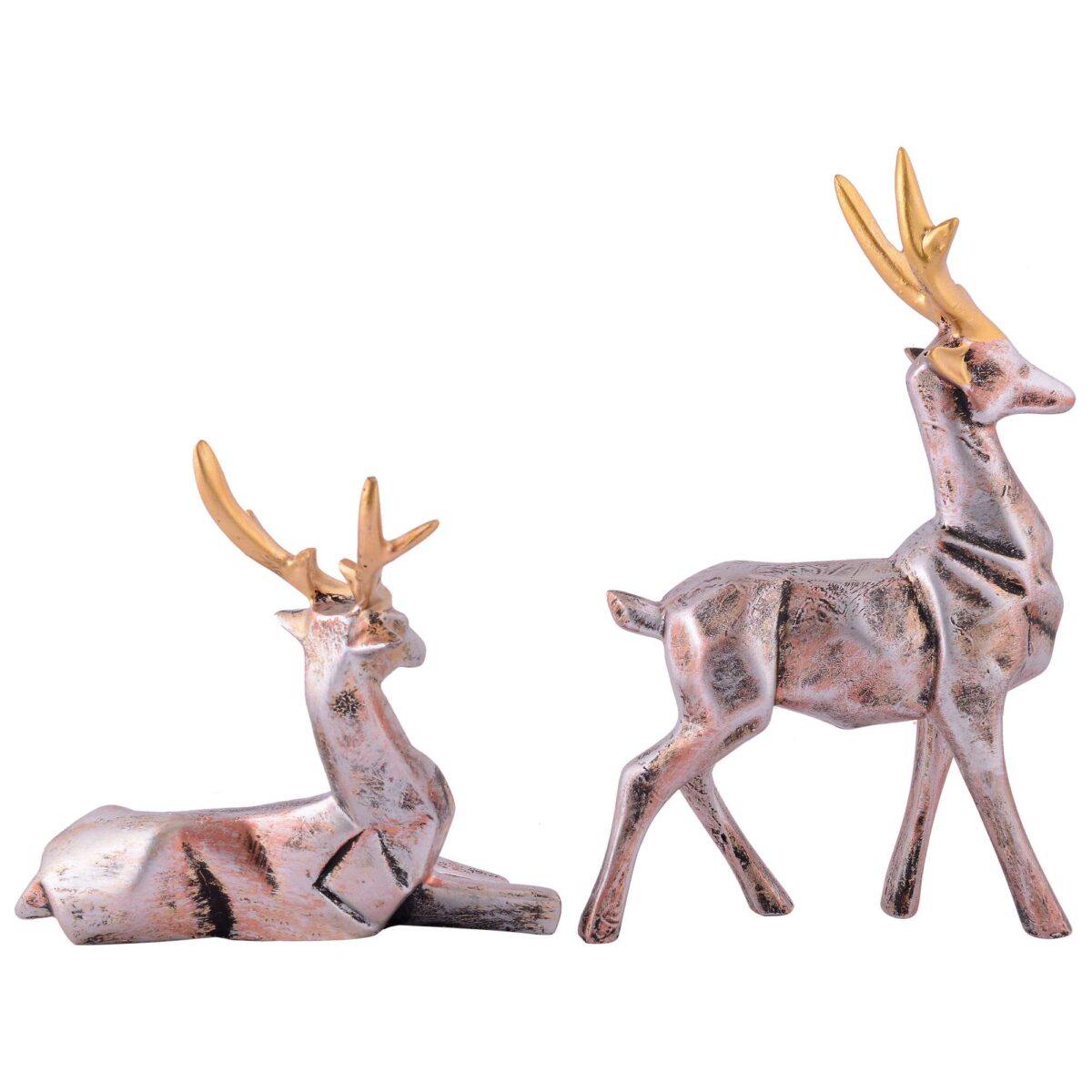 Resin Deer Head Showpiece Animal Figurine for Table Top Good Luck Vaastu Statue - Image 4