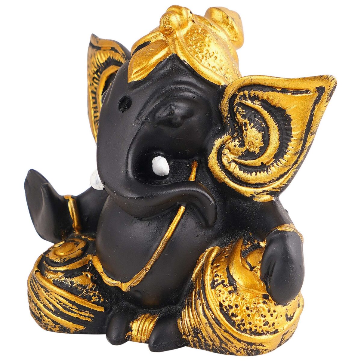 Ganesha Statue  Idol Shriganesh Bhagwan Murti / Home, Office Decor / Car Dashboard / Side Table Brass Ganpati / Lord Vinayaka Statue / God of Luck & Success Sculpture / Gift Items - Image 4