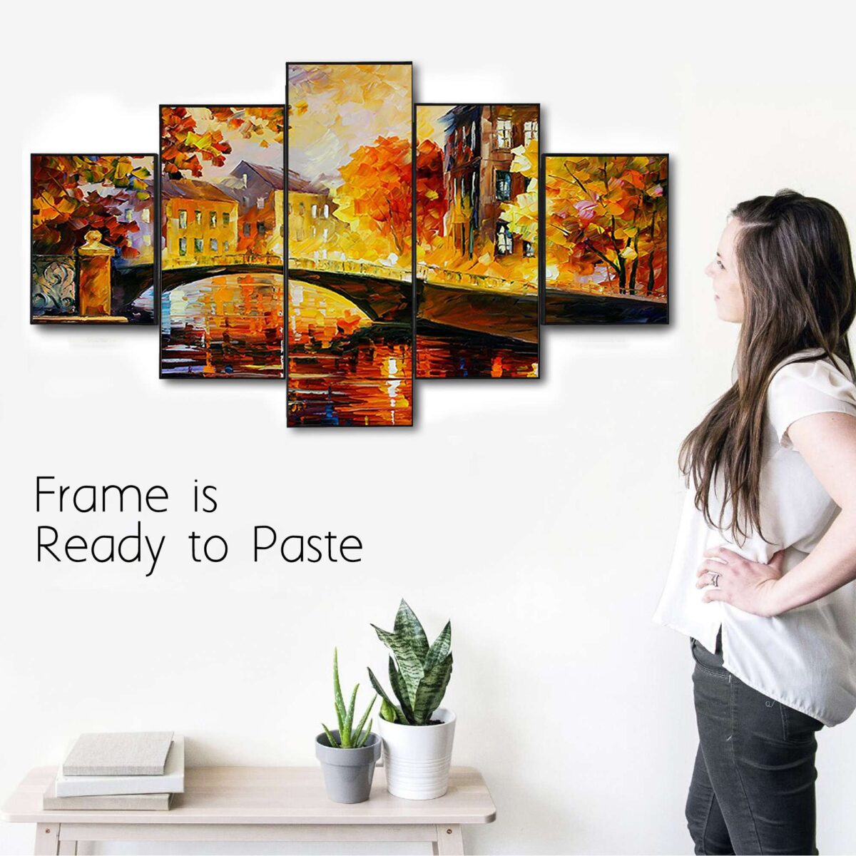 Set Of Five Framed Digital Wall Painting - Image 2