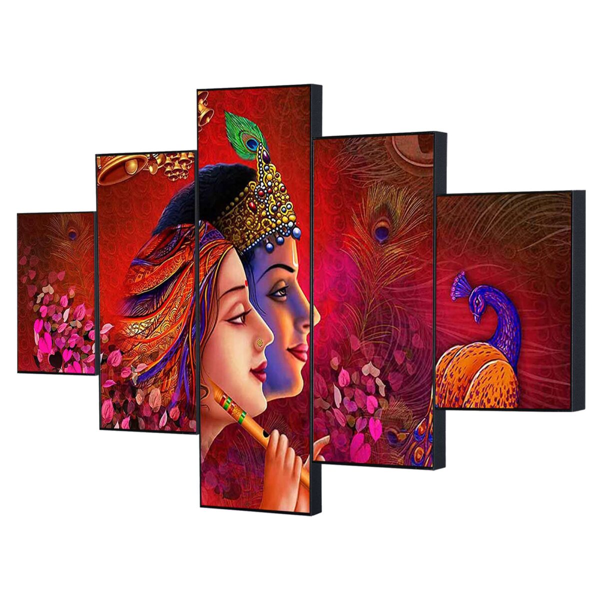 Set Of Five Framed Digital Wall Painting - Image 4