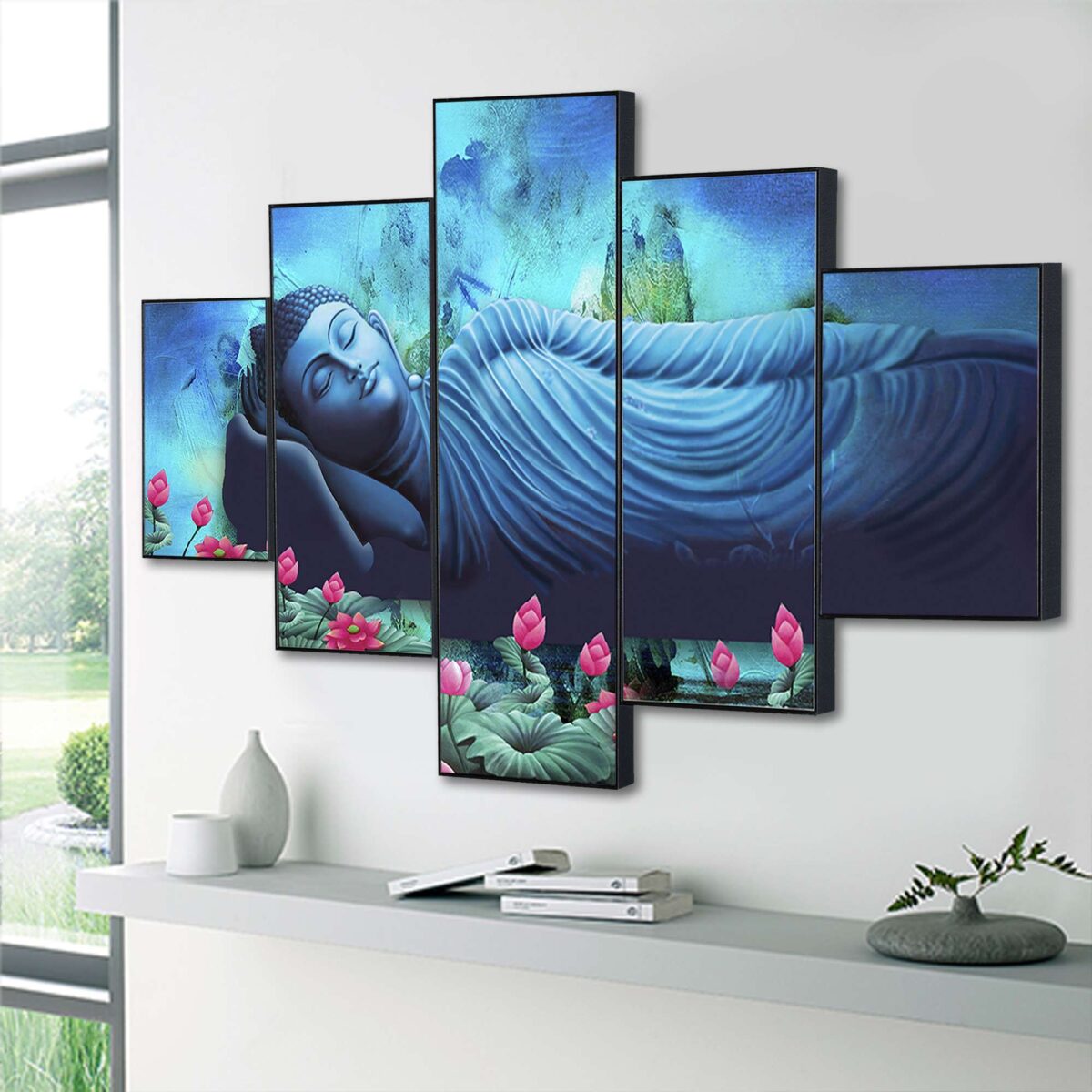 Set Of Five Framed Digital Wall Painting - Image 3