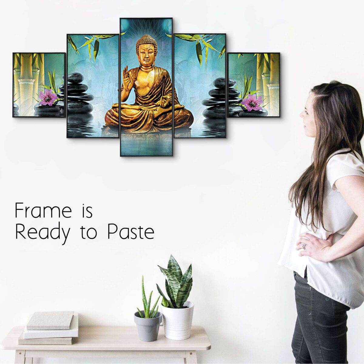 Set Of Five Framed Digital Wall Painting - Image 4