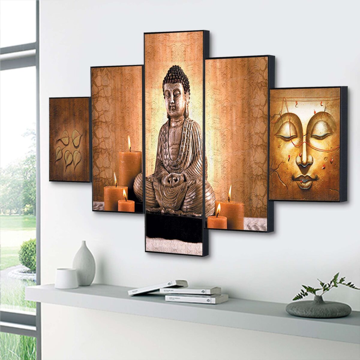 Set Of Five Framed Digital Wall Painting - Image 4