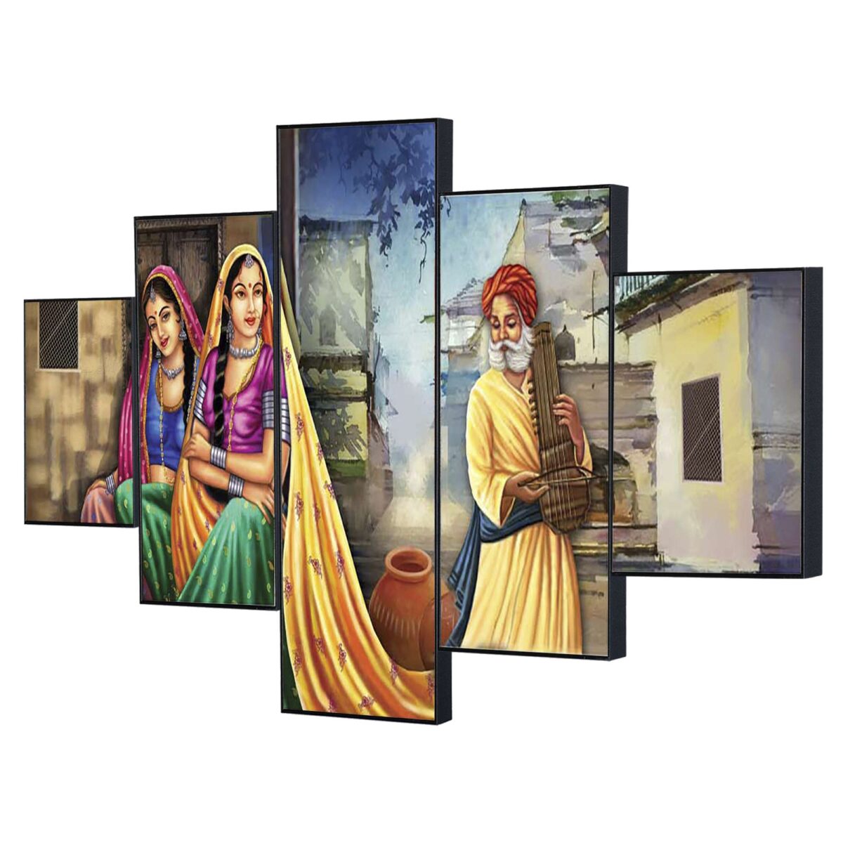 Set Of Five Framed Digital Wall Painting - Image 3