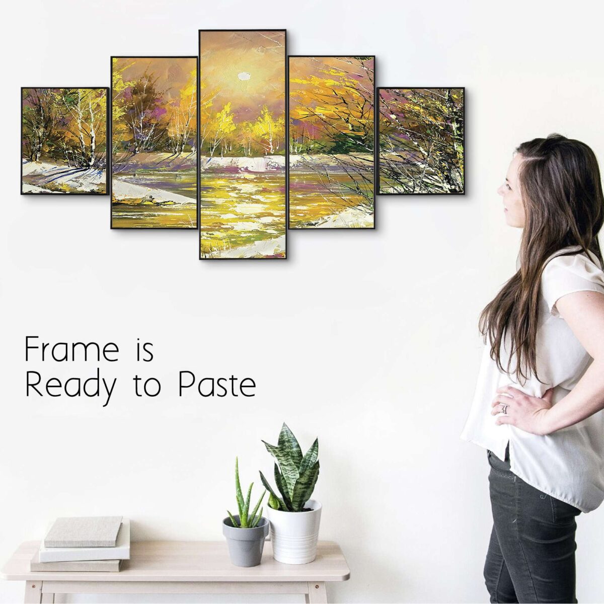 Set Of Five Framed Digital Wall Painting - Image 3