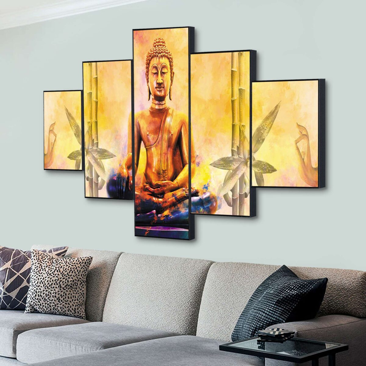 Set Of Five Framed Digital Wall Painting - Image 4