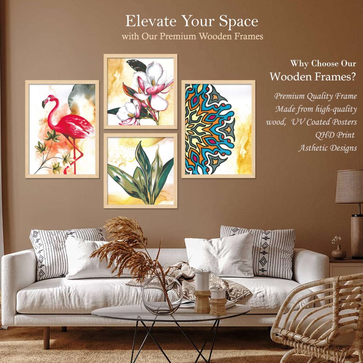 SET OF 4 DIGITAL WALL PAINTING - Image 2