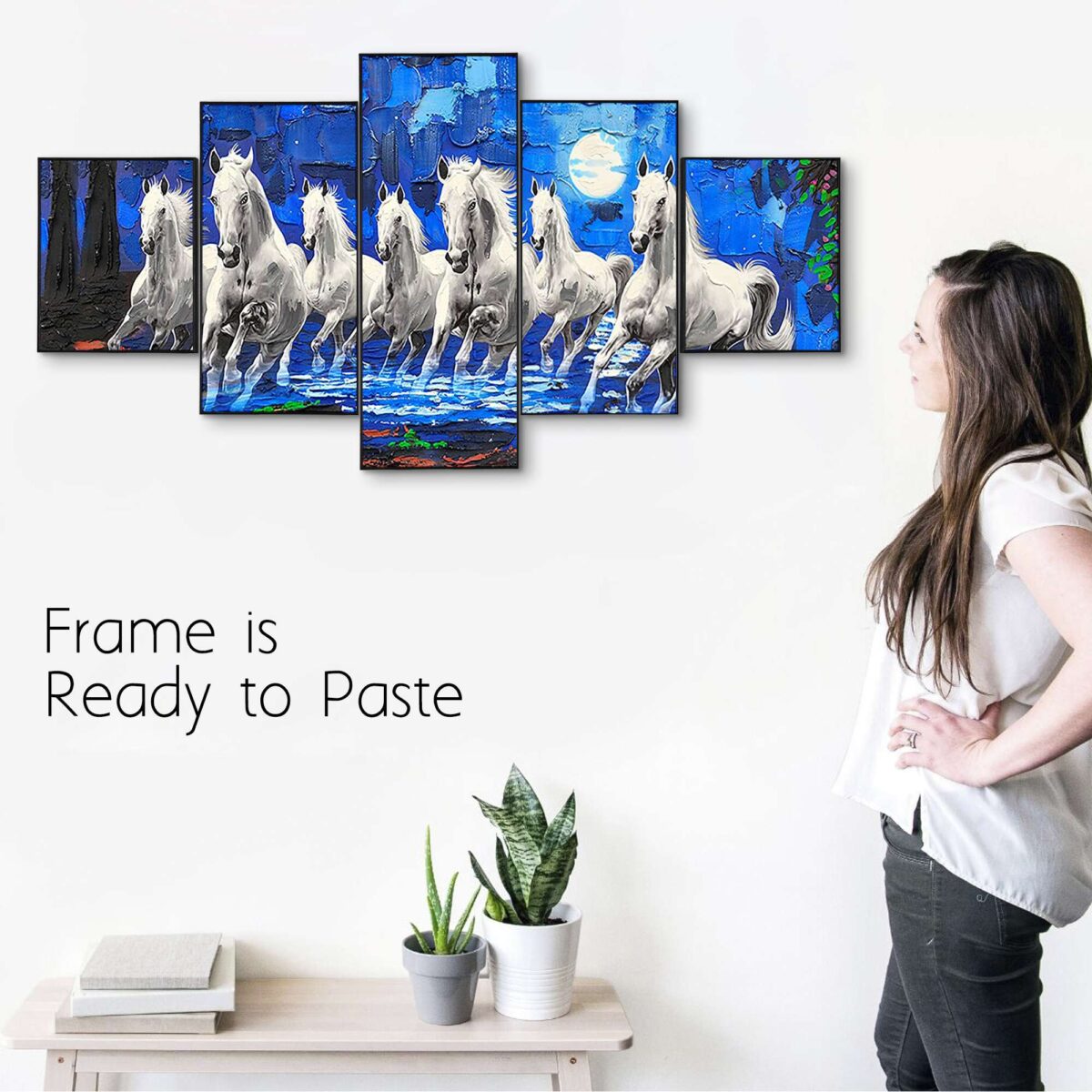 Set Of Five Framed Digital Wall Painting - Image 4