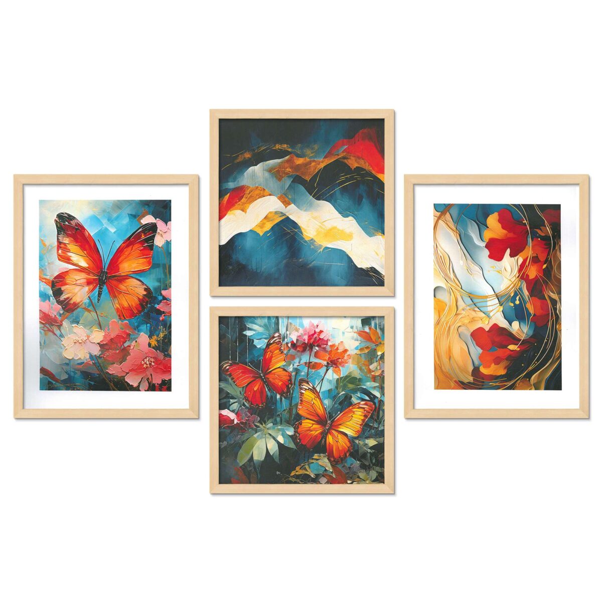 SET OF 4 DIGITAL WALL PAINTING - Image 4