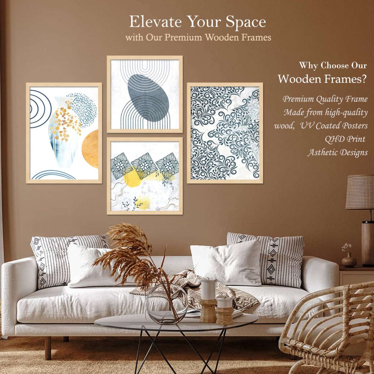 SET OF 4 DIGITAL WALL PAINTING - Image 2