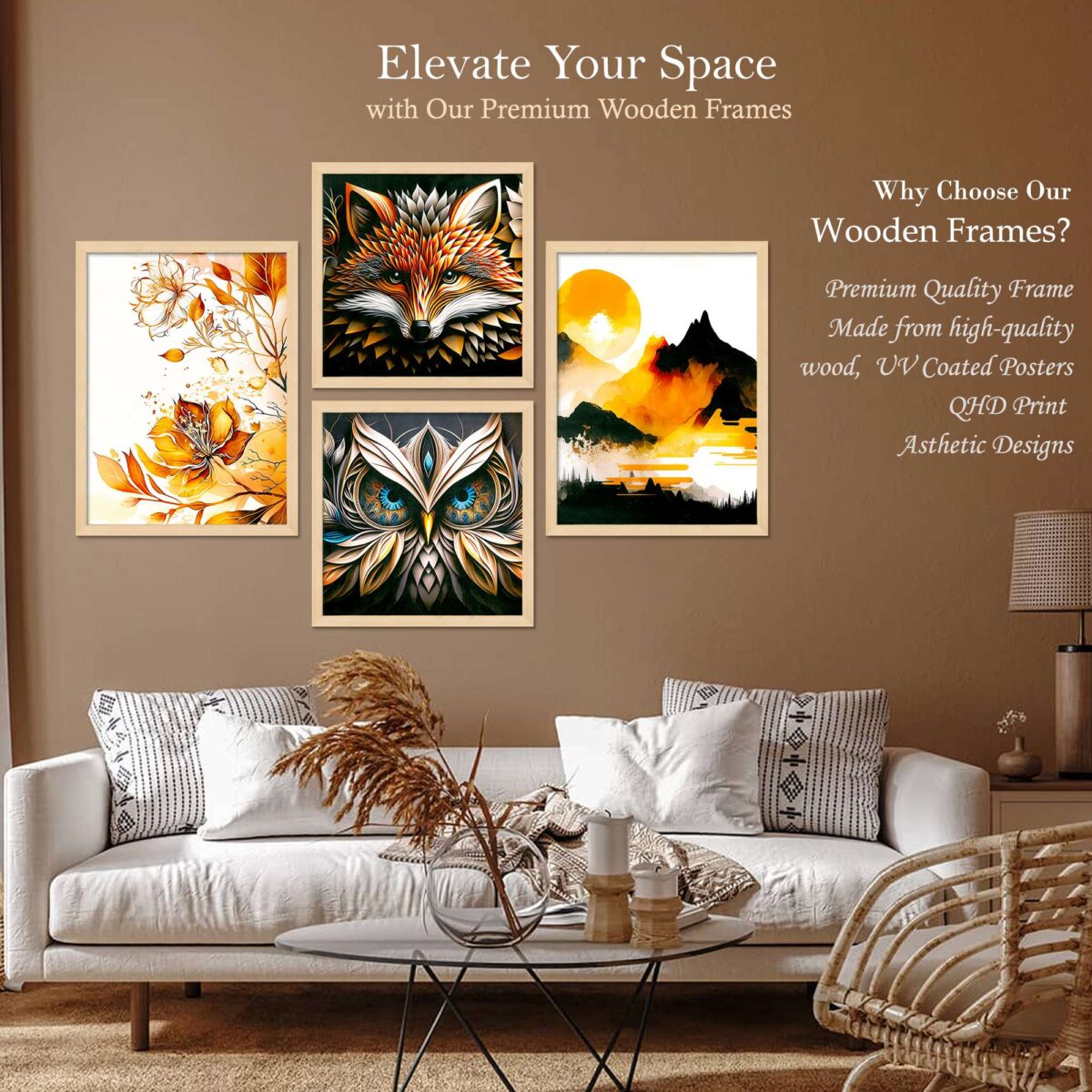 SET OF 4 DIGITAL WALL PAINTING - Image 2