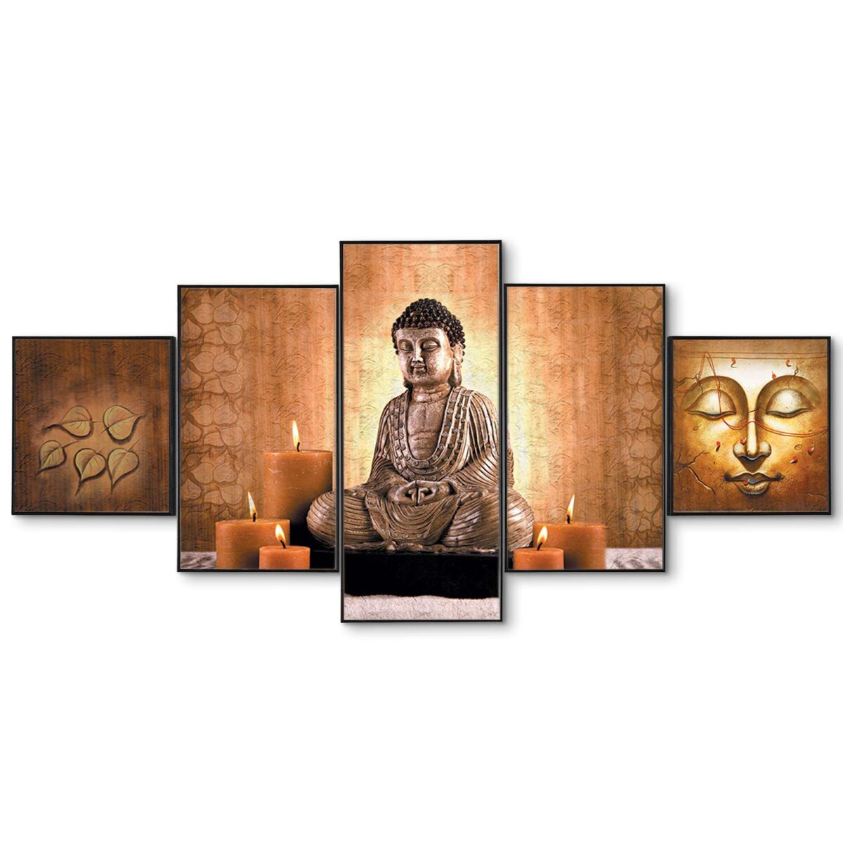 Set Of Five Framed Digital Wall Painting - Image 3