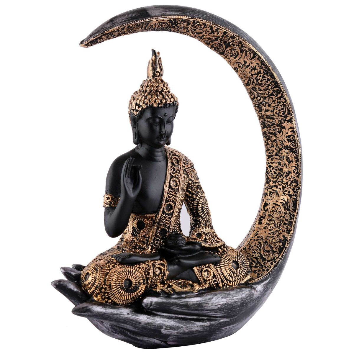 Buddha Idol Statue Showpiece Gift Gifting Item Polystone Home Decor Decoration - Image 2